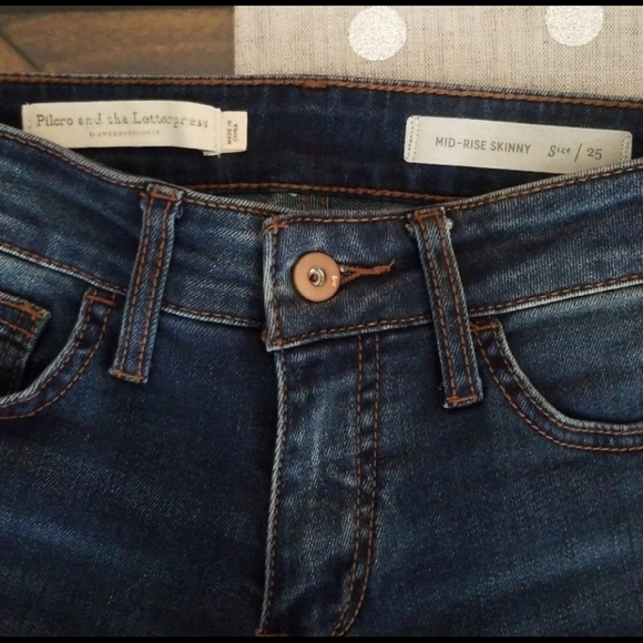 🆕PILCRO AND THE LETTERPRESS MID RISE ANKLE SKINNY - Picture 4 of 5
